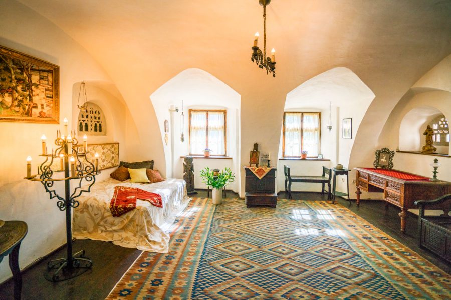 Bedroom in the Bran Castle, Romania